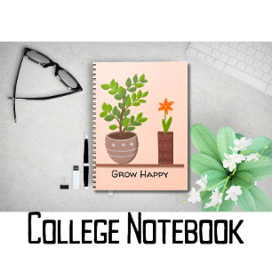 Caderno Espiral Diário de Planta Feliz