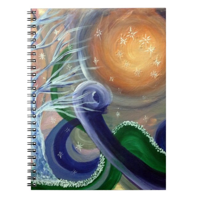 Caderno Espiral Diário de Solstic do inverno (Frente)