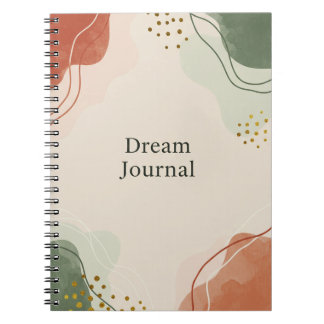 Caderno Espiral Diário de Sonho - Abstrato de Pastel