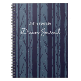Caderno Espiral Diário de Sonho Noturno Personalizado