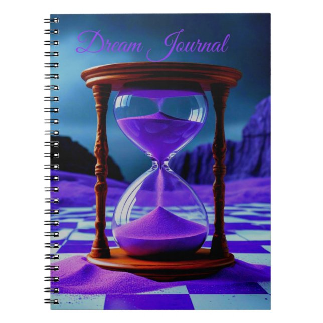Caderno Espiral Diário de Sonhos Ampulheta (Frente)