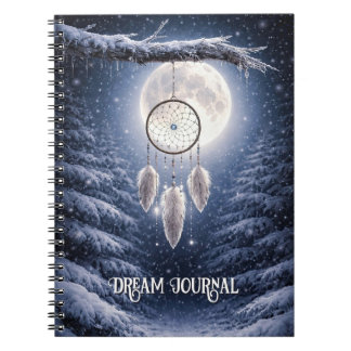 Caderno Espiral Diário de Sonhos com Apanhador de Sonhos Snow