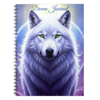 Caderno Espiral Diário de Sonhos do Lobo Majestoso
