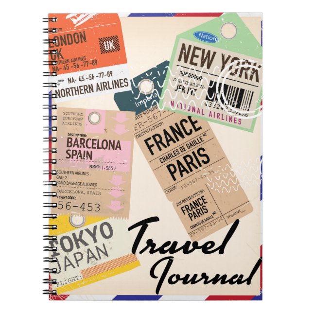 Caderno Espiral Diário de Viagem (Frente)