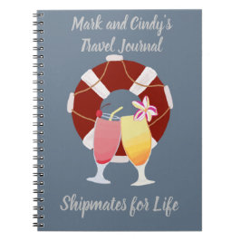 Caderno Espiral Diário de Viagem de cruzeiro