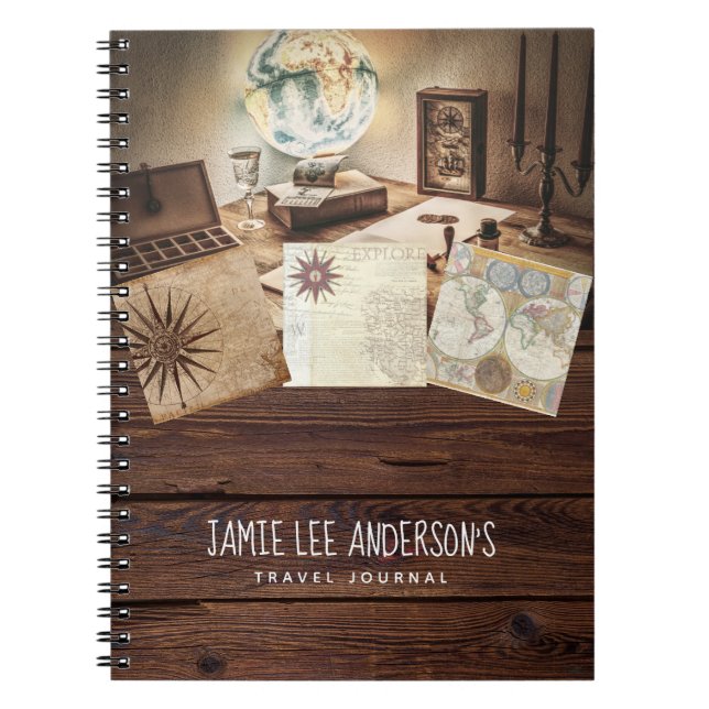 Caderno Espiral Diário de Viagens Aventuras da Aposentadoria Pai V (Frente)