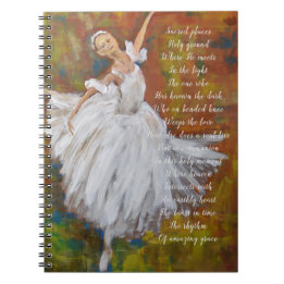 Caderno Espiral Diário Devocional Ballerina