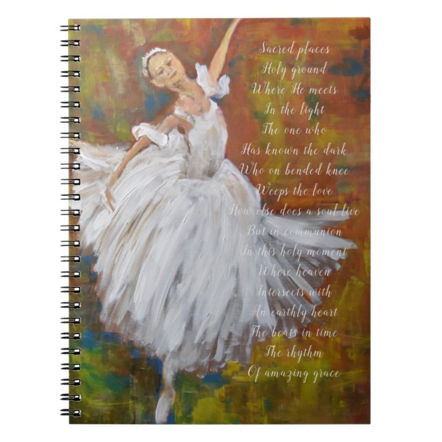 Caderno Espiral Diário Devocional Ballerina (Frente)