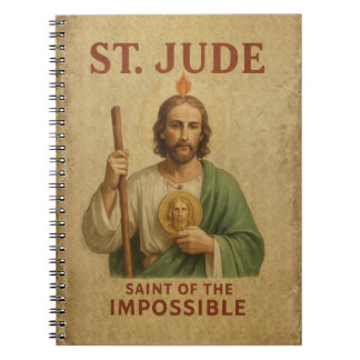 Caderno Espiral Diário Devocional da Fé Católica de São Judas