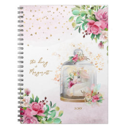 Caderno Espiral Diário Diário da Garota de Ilustração Mágica do Un