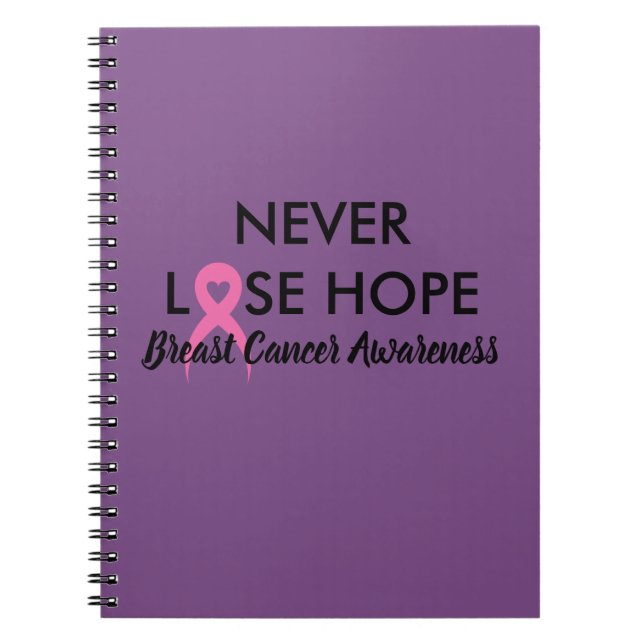 Caderno Espiral Diário do cancro da mama (Frente)