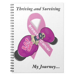 Caderno Espiral Diário do cancro da mama do Cancer do BOP