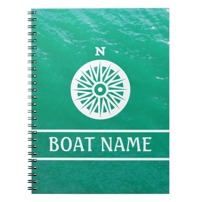 Caderno Espiral Diário do Capitão - Compass (Frente)