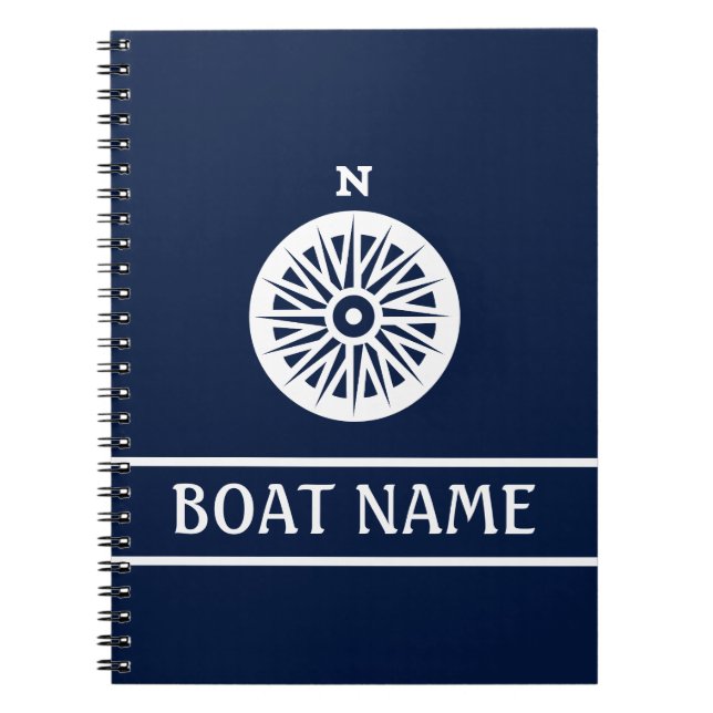 Caderno Espiral Diário do Capitão - Compass (Frente)