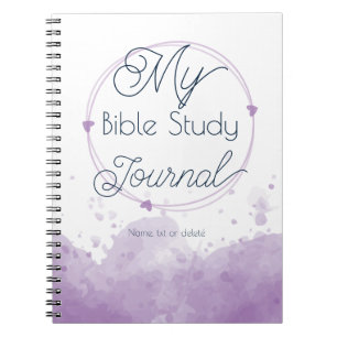 Caderno Espiral Diário do Estudo de bíblia, devoção
