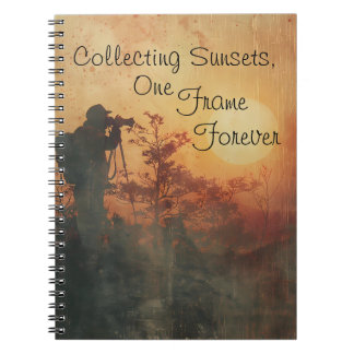 Caderno Espiral Diário do Fotógrafo Pôr do Sol
