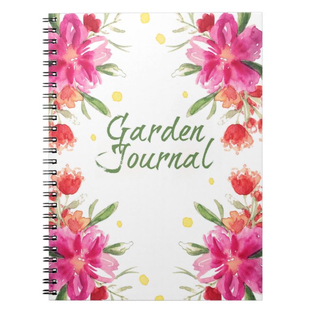 Caderno Espiral Diário do jardim (Frente)