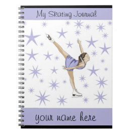 Caderno Espiral Diário do patinagem artística