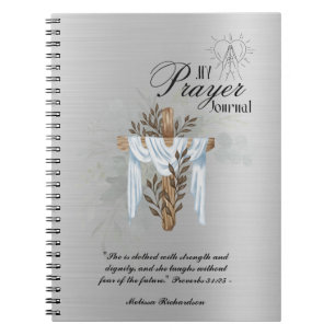 Caderno Espiral DIÁRIO do PRAYER Personalizado pelo Presente de Fé