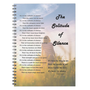 Caderno Espiral Diário do silêncio e da solidão
