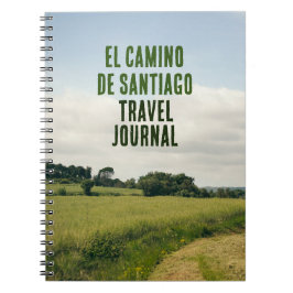 Caderno Espiral Diário do Viagem El Camino de Santiago