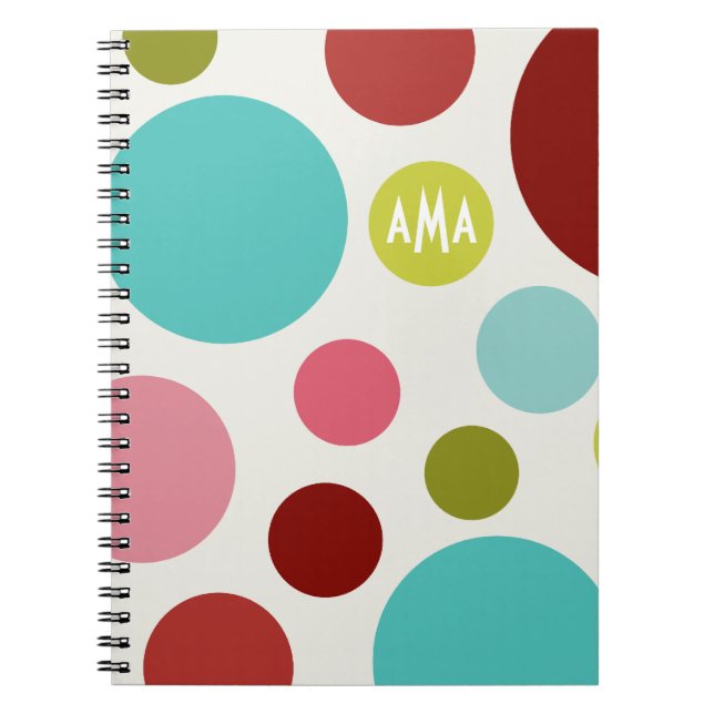 Caderno Espiral Diário doce dos pontos (Frente)