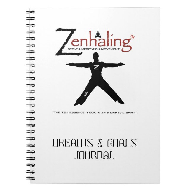 Caderno Espiral Diário dos sonhos & dos objetivos de Zenhaling (Frente)