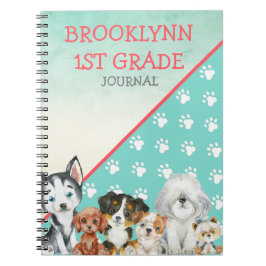 Caderno Espiral Diário e notebook personalizados para cachorros