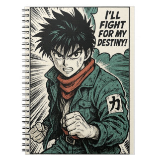 Caderno Espiral Diário espiral de notebook com animação de manga r