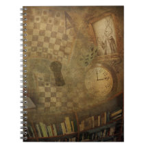 Diário Fantasia Vintage Alice no País das Maravilh