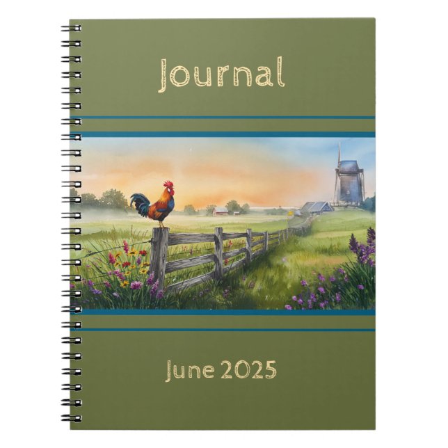 Caderno Espiral Diário fazenda (Frente)