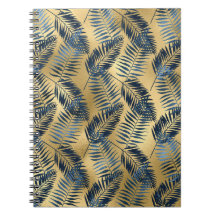 Diário Folha de Palma Azul Dourado