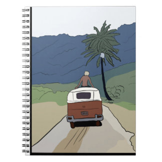 Caderno Espiral Diário Hawaii Van Life