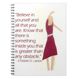 Caderno Espiral Diário inspirador