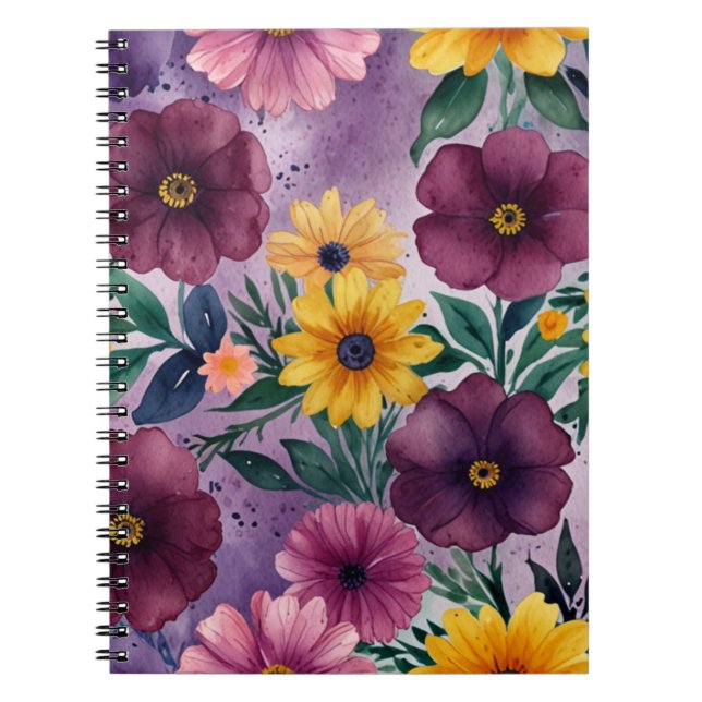 Caderno Espiral Diário na moda personalizado (Frente)