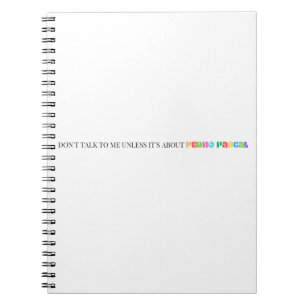 Caderno Espiral Diário Notebook Pedro Pascal Funny Rainbow