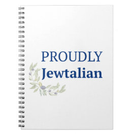 Caderno Espiral Diário Orgulhosamente Jewtaliano | Presente Judaic