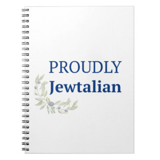 Caderno Espiral Diário Orgulhosamente Judeu-Italiano