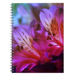 Caderno Espiral Diário ou notebook com lírios