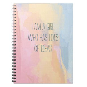 Caderno Espiral diário para meninas