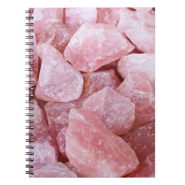 Caderno Espiral Diário para Notebook Rosa Rosa Rosa Rosa Quartz Cr (Frente)