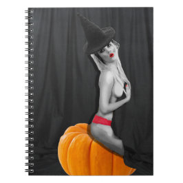 Caderno Espiral Diário para Notebook Sexy Pinup Witch Magic Spell