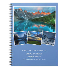 Caderno Espiral Diário Personalizado Adicionar Fotos e Ideia de Of