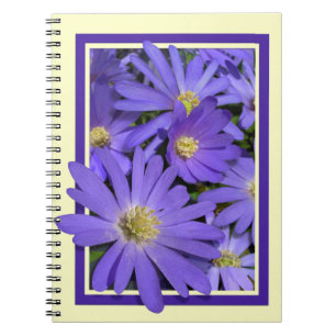 Caderno Espiral Diário personalizado Daisy Notebook Daisy Flower