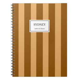 Caderno Espiral Diário Personalizado de Capa Listrada