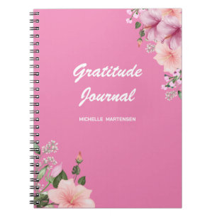 Caderno Espiral Diário Personalizado de Gratidão