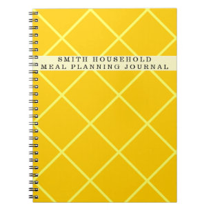 Caderno Espiral Diário Personalizado de Planejamento de Refeições