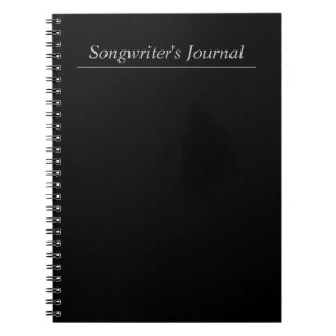 Caderno Espiral Diário personalizável do compositor negro