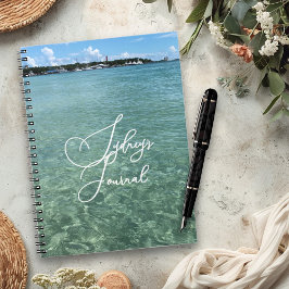 Caderno Espiral Diário Pessoal Água de Oceano Cristalina