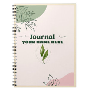 CADERNO ESPIRAL DIÁRIO SIMPLES COM SEU NOME